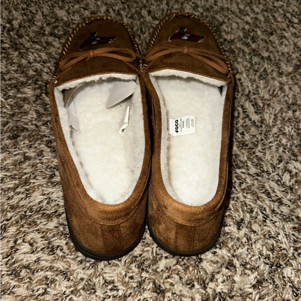 NEW Tampa Bay NFL Buccaneers Moccasin Slipper Men’s Sz XL - Picture 5 of 14